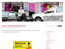 Tablet Screenshot of city-fahrschule-goettingen.de